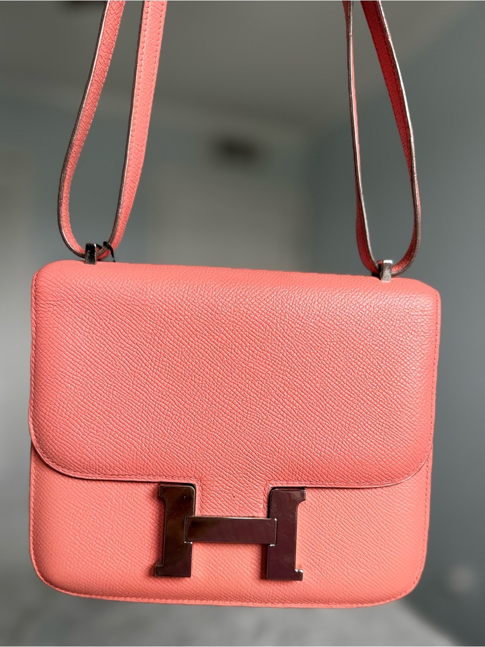 Hermès Constance 18 Epsom Rose Jaïpur Palladium Hardware Pristine